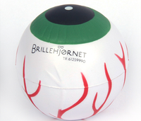 Balle anti-stress souple en forme d'œil, jouets anti-stress, logo personnalisé, vente en gros, balle anti-stress souple en PU de qualité médicale, jouets fantaisie pour cadeaux