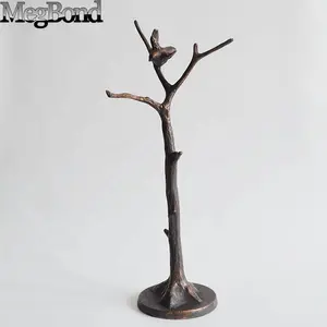 Enfeite de pássaro voador, enfeite de jardim, estatueta de pássaro, artesanato de metal antigo, decoração de casa