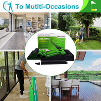 Tapis de polissage de Golf Portable, Logo personnalisé, avec boule automatique, fonction de retour, pour entraînement de Golf à l'intérieur, 1 pièce