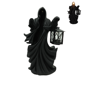 Statue de la Mort noire 2025, robe émouvante, figurine de bureau en résine <span class=keywords><strong>Nightcrawler</strong></span>, ornements, sculpture de fantôme d'horreur, décorations - Product Image 3