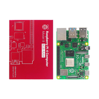 Kit de Desarrollo Raspberry Pi 4 Modelo B con Tarjeta de Memoria RAM de 2GB, 4GB, 8GB, Carcasa, Ventilador, Cable de Video HD 4K y Fuente de Alimentación