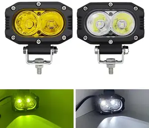 12V/24V4インチ20W超高輝度オフロードLEDワークライトバースポットフラッドビームDRL4x4 ATV 4WDカーSUVトラックワークライト