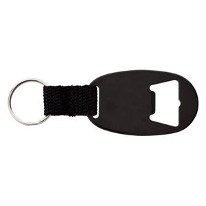Llavero Plano Personalizado Promocional de Aleación Metálica con Correa de Cinta Tejida Ovalada para Abrir Botellas de Cerveza y Vino, Abrelatas Manual - Product Image 2