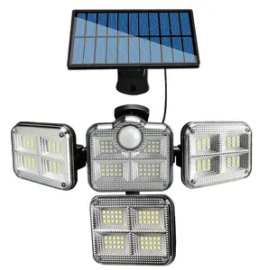 Luz led solar de pared con sensor de movimiento, detección corporal infrarroja, inducción de <span class=keywords><strong>cuerpo</strong></span> <span class=keywords><strong>humano</strong></span> IP 65, impermeable, lámpara de pared solar de jardín - Product Image 1