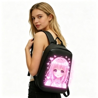 Mochila LED Digital Programable con Pantalla LED Personalizada, Mochila con Pantalla LED Impermeable, Mochila Escolar con Pantalla LED
