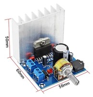 TDA7377 Carte d'amplificateur 2.0 Double Track No Noise Amplifier Module Bookshelf Speakers DC 12V Power 35W + 35W Dual-channel Board