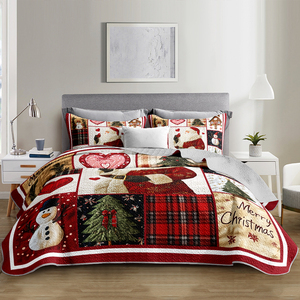 Cubrecama Festivo con Vibrante Diseño Navideño de Árbol de Navidad/Nieve, Tejido Transpirable, Cubrecama Lavable a Máquina - Product Image 4