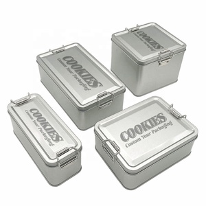OEM Lidded Thực Phẩm Tinplate Pastry Bao Bì Kim Loại Storagetins Khóa Kín Món Quà Cưới Kẹo Lớp Trà Cookie Hộp Thiếc - Product Image 2