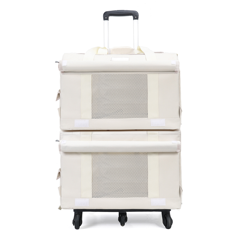 2bags white+pull rod