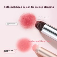 Pinceau à lèvres Nuoyou en fibre synthétique avec manche en plastique, petit applicateur de teinture, mini maquillage multifonctionnel, anticernes portable, rouge à lèvres Dongguan