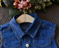 Venta al por Mayor con Envío Gratuito, Chaleco Vaquero Azul para Niñas, Vestido sin Mangas para Niñas, Compras en Línea en Tailandia