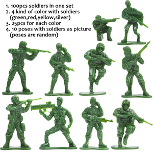 Bộ Mô Hình Hành Động Quân Đội, Bộ Đồ Chơi Quân Đội, Bộ Đồ Chơi Lính, Tăng Máy Bay, Cờ, Phụ Kiện Chiến Trường, Hiển Thị Hình Người Lính - Product Image 4