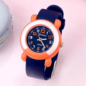 Reloj multicolor de dibujos animados para niños, reloj de cuarzo, precio al por mayor