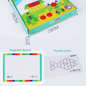 Adesivi Magnetici a Forma di Puzzle in Carta Artistica Ecologica e Cartone Personalizzati per Giocattoli Educativi Prescolari - Product Image 4