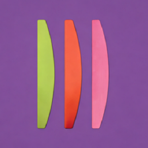 Éponge à polir en forme de demi-lune avec logo personnalisé, qualité coréenne 80/80, polissoir professionnel pour ongles en gel, acrylique, services de manucure naturelle - Product Image 3