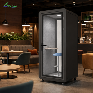 Cabine de bureau modulaire préfabriquée en alliage d'aluminium, maisonnette compacte, espace de travail intérieur, pod de réunion, pods de jardin, design moderne - Product Image 1