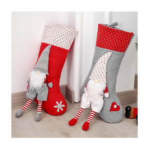 Gnomes nains sans visage feutre chaussettes <span class=keywords><strong>de</strong></span> Noël nordique <span class=keywords><strong>Vintage</strong></span> bas <span class=keywords><strong>de</strong></span> Noël - Product Image 1