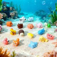 22 styles de figurines d'animaux miniatures en résine pour la décoration de jardins féériques, d'aquariums et de paysages