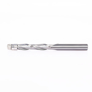 Fresa <span class=keywords><strong>de</strong></span> Recorte Plano - Espiral <span class=keywords><strong>de</strong></span> Corte Ascendente <span class=keywords><strong>de</strong></span> Carburo Sólido con Guía <span class=keywords><strong>de</strong></span> Rodamiento <span class=keywords><strong>de</strong></span> <span class=keywords><strong>Dos</strong></span> Filos para Recorte <span class=keywords><strong>de</strong></span> Patrones <span class=keywords><strong>de</strong></span> Madera, Vástago <span class=keywords><strong>de</strong></span> 1/4\" (6 mm) - Product Image 4