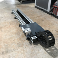 Actionneur linéaire à glissière double déplacement Rail linéaire avec crémaillère pour module électrique de type rack de course