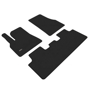 Alfombrillas de coche KATAMATS Modelo Y de lujo, PVC de alta calidad, 5 mm de grosor, con patrón geométrico, juego completo con borde termosellado para vehículos de 2 filas - Product Image 5