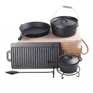 Nhà Máy Bán buôn giá Hà Lan lò Set gang đồ nấu nướng 7 piece Set với hộp gỗ - Product Image 1