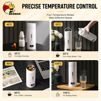 Bouilloire électrique portable BEEMAN, chauffe-eau de voyage avec affichage intelligent de la température, ébullition rapide, maintien au chaud, acier inoxydable 304, OEM