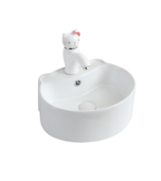 Lavabo pour enfants en céramique au design moderne pour les écoles maternelles et les hôtels Lavabo écologique pour les lavages de bébés