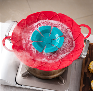 Outil de cuisine facile à nettoyer Couvercle en silicone de petite taille Bouchon en caoutchouc empêchant le débordement et le désordre - Product Image 5