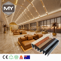 Panneau de plafond en aluminium en forme de U, couleur personnalisée MEIYU, pour plafond métallique de salon VIP de luxe, design de toit arqué