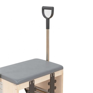 Chaise Wunda de Pilates professionnelle avec cadre en bois de hêtre, poignées réglables, pour l'équilibre corporel, la force, la flexibilité et la coordination. - Product Image 6