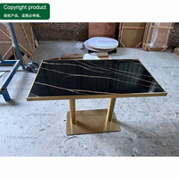 Conjunto de Asientos para Bar o Discoteca, Tapizados en Cuero PU, con Mesa de Comedor de Mármol, para Proyectos de Bares, Lounges y Pubs