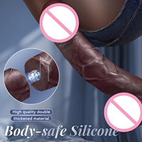 Consolador enorme de silicona líquida para mujer, Juguetes sexuales para adultos, Columpio de calefacción, consoladores grandes realistas de empuje, vibrador para mujer y hombre