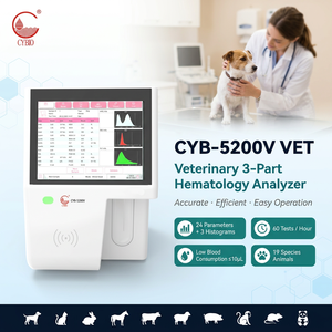 Analizador Hematológico Veterinario de 3 Partes, <span class=keywords><strong>24</strong></span> Parámetros, Contador de Células Sanguíneas CBC para 19 Especies (Perros, Gatos, Caballos), 60 Muestras/Hora - Product Image 1