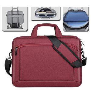 <strong>Custom</strong> Logo 13 14 15.6 Inch Business Polyester Laptop <strong>Case</strong> Waterproof <strong>Computer</strong> Messenger Notebook Sleeve Bag With Gift Bag - Product Image 2