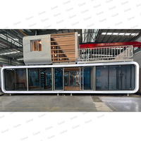 Maison préfabriquée en conteneur à deux étages villa mobile cabine de vie et d'affaires entièrement assemblée
