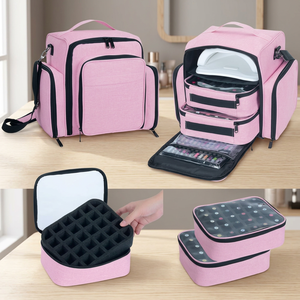 Échantillon Gratuit : Trousse de Voyage Vintage Léopard pour Femmes avec Grande Fermeture Éclair, Organisateur de Vernis à Ongles, Sac Cosmétique Personnalisé - Product Image 3