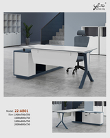 Tables de meubles en bois moderne de luxe Foshan Table de bureau de direction personnalisée