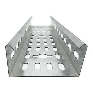 Industrial Perforated <b>Cable</b> Tray for <b>Communication</b> <b>Cable</b> Management Passivated Steel Trough - Product Image 6