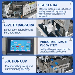 Factory Wholesale 1-100g <b>Stand</b>-up Pouch Sachet Pneumatic Grain Granule Spice Chocolate Popcorn Premade Pouch Packaging Machine - Product Image 6