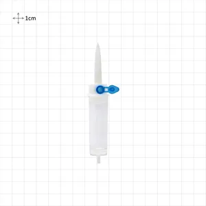 고품질 의학 사용 3.0mm ID 배관 Iv 카테테르를 위한 스파이크를 가진 배출된 드립 약실 NO.92012