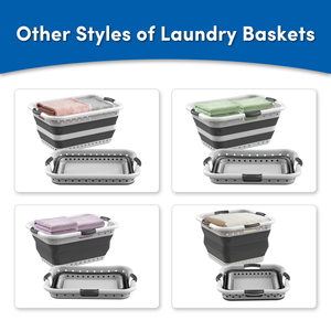 Panier de <span class=keywords><strong>rangement</strong></span> pliable multifonctionnel en plastique de 45 L, gain de place, panier à <span class=keywords><strong>linge</strong></span> pliable pour la maison - Product Image 3