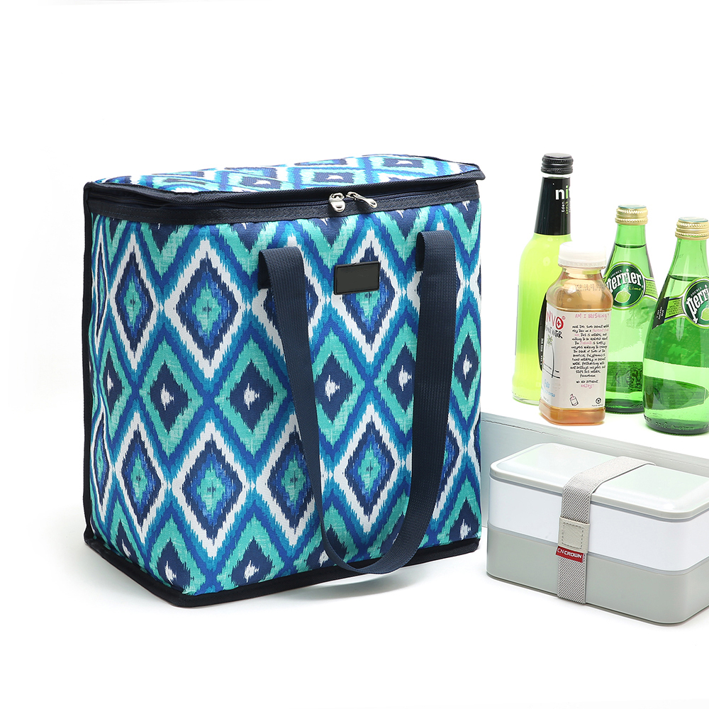 Большая Тяжелая Изолированная многоразовая сумка-тоут для продуктов, Термосумка для покупок, сумка-холодильник