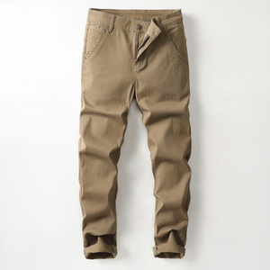 Nouveau style de <span class=keywords><strong>pantalon</strong></span> d'affaires décontracté pour homme, sarouel grande taille confortable pour garçon avec taille moyenne, coupe ample, devant plat pour l'hiver - Product Image 1