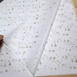 Papier de soie recyclable pour emballage de vêtements et de bouquets, blanc/noir - Product Image 4