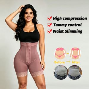 En gros Short gainant taille haute en Spandex à compression forte, sculptant le corps, amincissant le ventre, effet BBL - Product Image 2