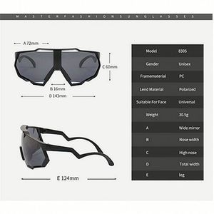 Gafas de Sol Polarizadas Deportivas Unisex al por Mayor, Gafas de Ciclismo Fotocromáticas para Bicicleta de Montaña y Carretera - Product Image 4
