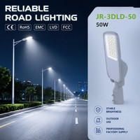 Lampadaire LED extérieur fiable de 50W avec certificats complets pour l'éclairage résidentiel, les parcs, les zones rurales et municipales, et la construction