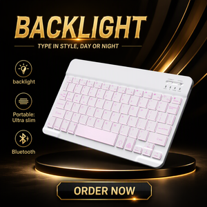 คีย์บอร์ดไร้สายแบบชาร์จได้ <span class=keywords><strong>ราคา</strong></span>ประหยัด พร้อมไฟ RGB  ขนาดเล็ก  โลโก้สั่งทำได้ เหมาะสำหรับเป็นของขวัญทางธุรกิจ - Product Image 1