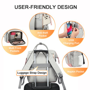 Lovevook <span class=keywords><strong>2022</strong></span> USB 15.6 17 Pulgadas, Mochila Escolar Grande <span class=keywords><strong>de</strong></span> Nailon Ligero, Linda Mochila para Chicas, Mochila <span class=keywords><strong>de</strong></span> <span class=keywords><strong>Trabajo</strong></span>, Mochilas para Portátil para Mujer - Product Image 3